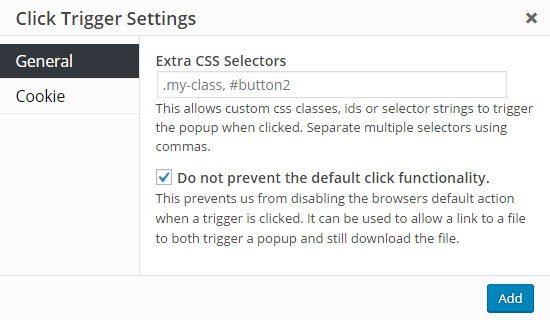 Enabling Default Click Functionality