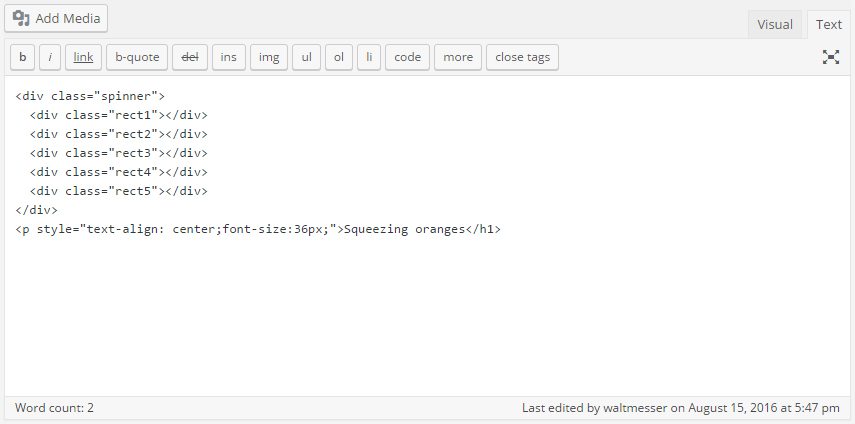 Popup Content Code (Text Tab)