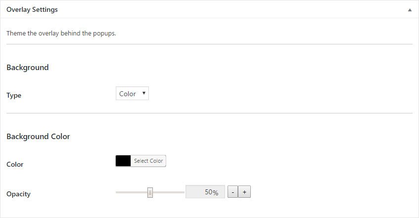 Contact Us Popup Thank You Popup Theme Overlay Settings