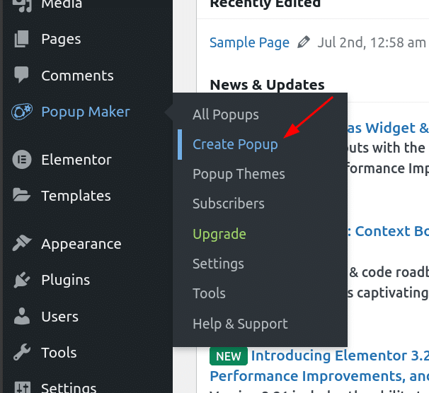 How To Create A Free Popup For Divi Builder 4 Create Popup Submenu In Popup Maker From Wp Dashboard