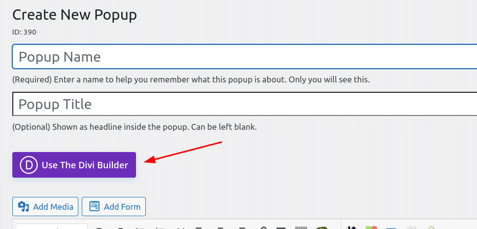 How To Create A Free Popup For Divi Builder 6 Use The Divi Builder Button