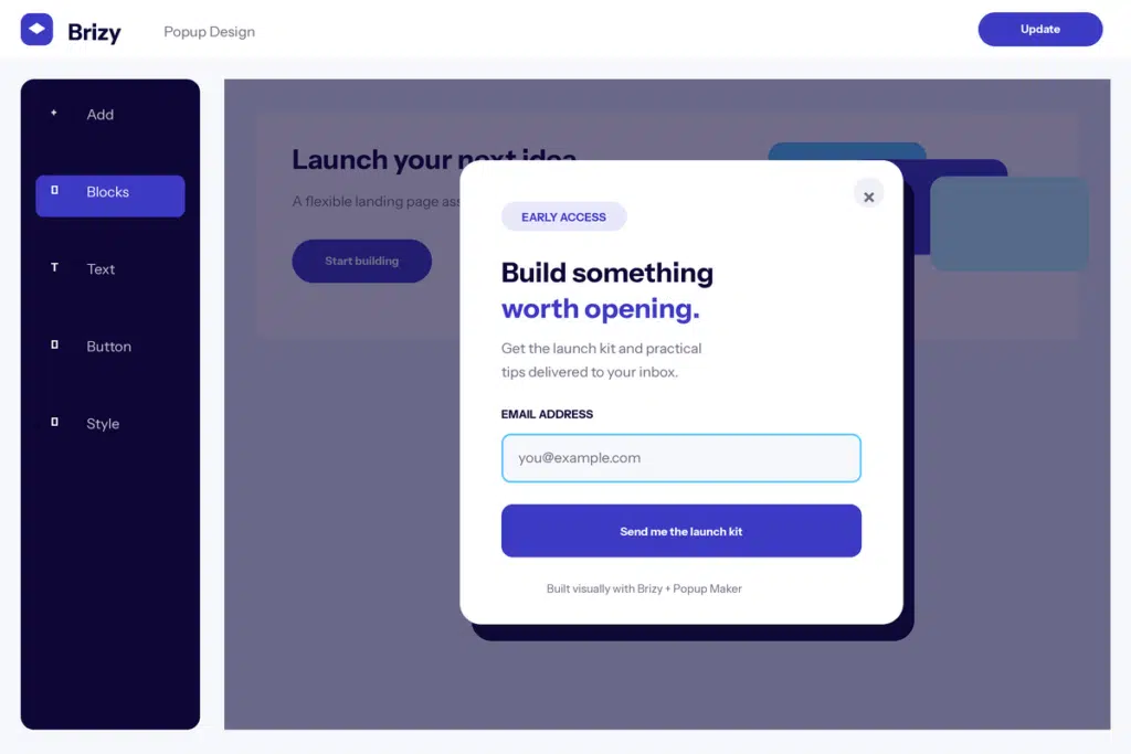 Brizy Popups