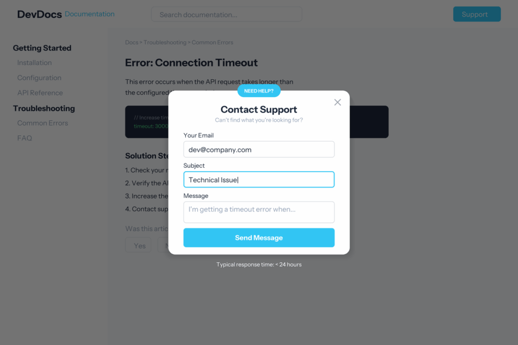 Contact Form 7 popups
