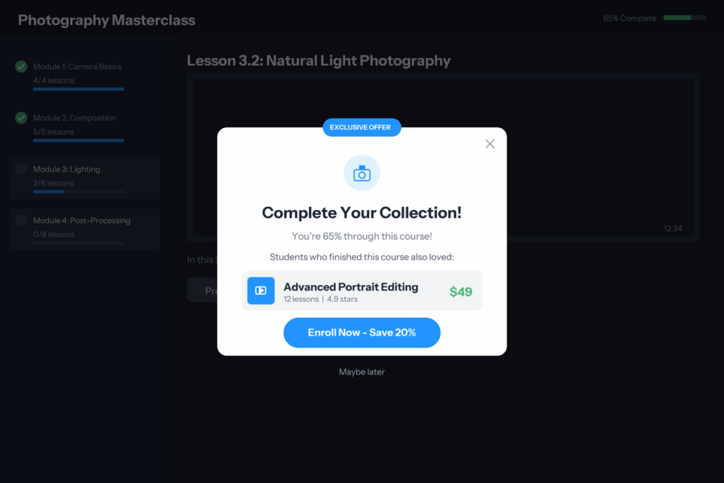 LifterLMS popups