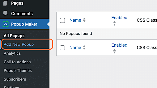 Pm All Popups Add New Popup Marked