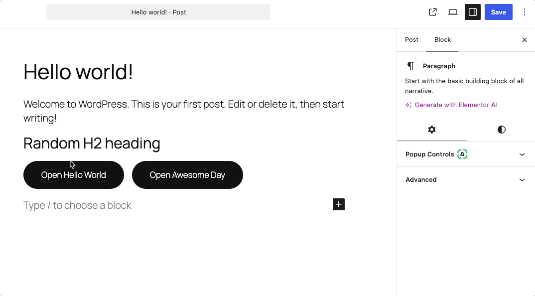 Troubleshooting Your First Popup 20 Pm Click Open 2 Buttons Demo