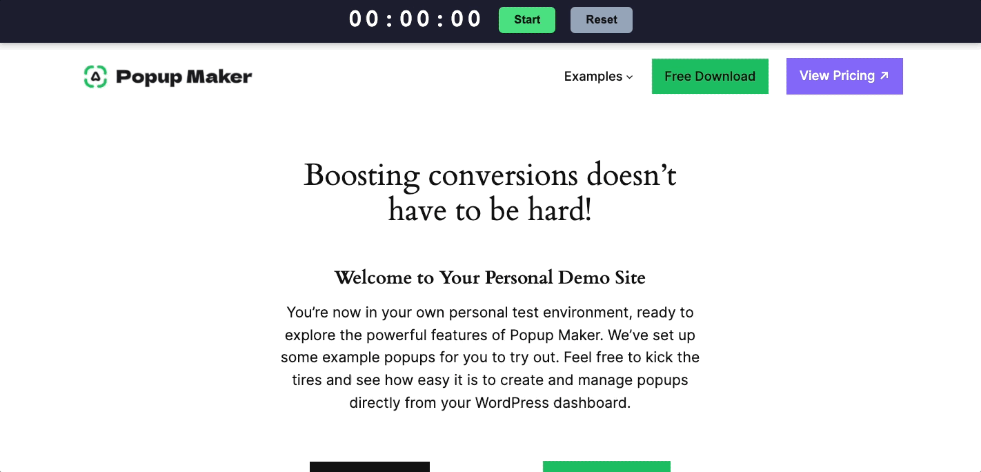 Time On Site Trigger—New! 2 Popup Maker Pro Time On Site Trigger Demo Video