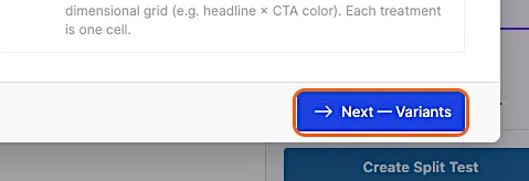 How To Create A Settings Split 4 Pm Pro Split Click Next Variant