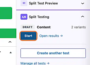 How To Create A Content Split Test 16 Pm Pro Split Start Test