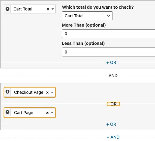 How To Create A Woocommerce Cart Abandonment Popup 15 Pm Pro Targeting Cart Checkout Cartpage