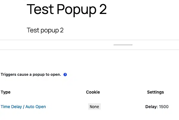 Display Multiple Popups At The Same Time 2 Auto Open Popup With A 1.5 Second Delay (1500 Ms)