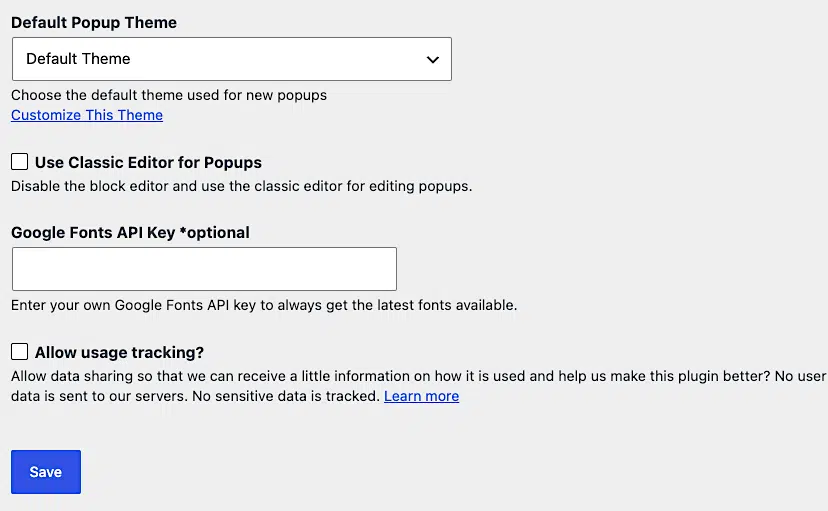 Popup Maker Settings Cheat Sheet 3 Pm Settings General 1 24