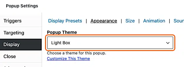 How To Split Test A Popup In Popup Maker 10 Pm Split Appearance Light