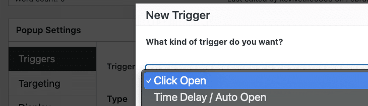 How To Create A Free Popup For Bricks Builder 14 Pm Triggers Click Open Closeup