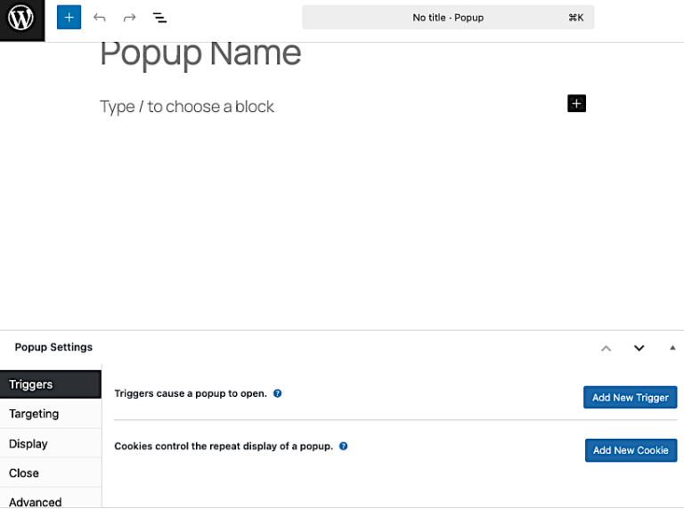 Add A Popup Trigger - Popup Maker