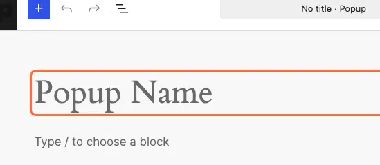 How To Split Test A Popup In Popup Maker 4 Pm Type Popup Name