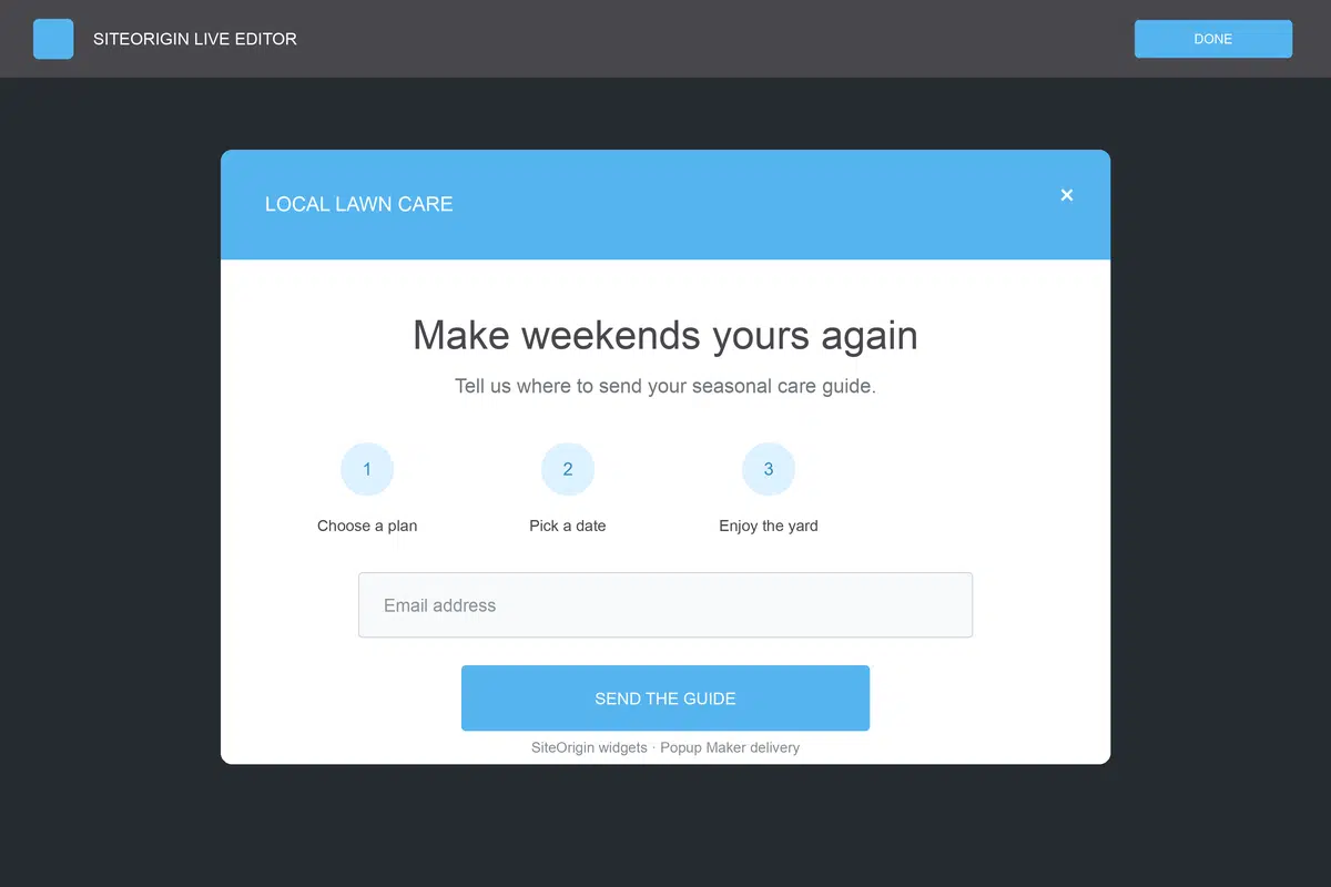 How to Create a SiteOrigin Popup with Popup Maker
