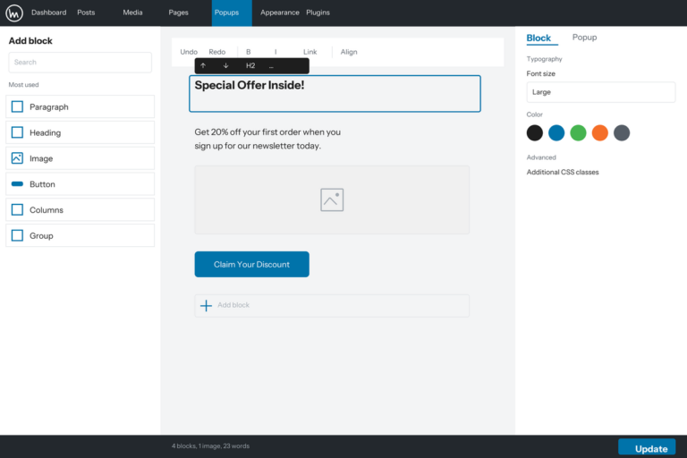 How to Create a WordPress Block Editor Popup
